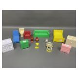 MCM Plastic Dollhouse Furniture Pieces