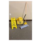 Commercial Side Wringer Mop Bucket, Mop & More