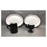 Buffalo Restaurant Wear & Hall Pottery Mugs