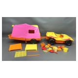 Incomplete 1970ï¿½s Barbie Dune Buggy W Pop Up