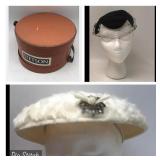 Vintage Ladies Hats In Stetson Hatbox