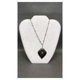 Vintage Art Deco Bakelite Pearl Accent Necklace