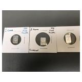 3 Grams .999 Fine Silver Bullion Bars