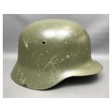 Vintage Steel German Military Helmet