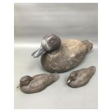 Signed Pascagoula Mississippi Duck Decoy & Minis