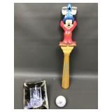 Vintage Disney Glass Trinket Tray, Back Scratcher