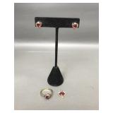 Sterling Silver Heart Jewelry Set