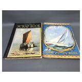 1940's Handmade Scrapbook W Wwii News Clips