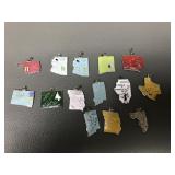 Vintage State Travel Charms