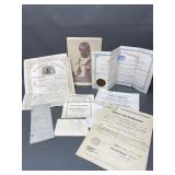 1886 Marriage License & Antique Ephemera Items