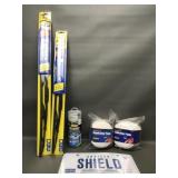 Michelin Wipers 18in & 22in, Car Shammy & More