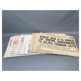 Vintage Toledo Blade 1940's-1970's Newspapers