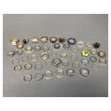 Vintage - Modern Goldtone Costume Jewelry Rings