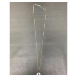 10 Grams Sterling Silver R Initial Necklace