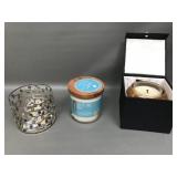 Esque Candle, Wooden Wick & Bbw Holder