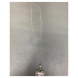 Sterling Silver Detailed Heart Necklace