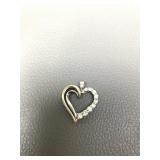 Sterling Silver & 10k Gold Heart Pendant