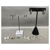 Marked Sterling Silver Earrings