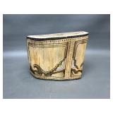 Handpainted & Etched Wooden Display Stand