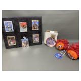 Basketball Shaq Cards On Plaque, Dr J Plate & More