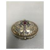 Vintage Style Ornate Cross Trinket Box