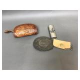 Nickle Silver Lighter Case Embossed Leather & More