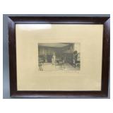 Antique Print 'chair For John' Wallce Nutting