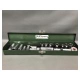 Vintage Sk Tools Socket Wrench In Metal Case