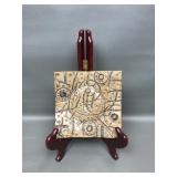 Signed Handmade Artisan Pottery Piece Trinket Tray