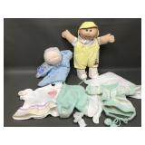 Vintage Cabbage Patch Baby, Extra Clothes & More