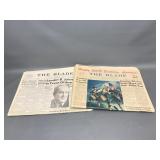 The Blade 1970's Vintage Newspapers