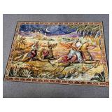 Vintage Velvet Style Middle Eastern Tapestry