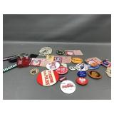 Vintage Polish, Politcal Buttons, Patches & More!