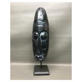 Wooden Hard Carved Indonesian Tribal Mask