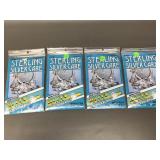 New! 4 Blitz Sterling Silver Shine Cloths