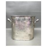 Pottery Barn Silver Ptd Grapevine Champagne Bucket