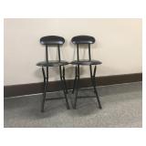 Folding Padded Bar Stool Chairs