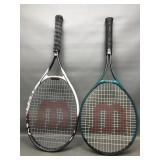 Wilson Pro Star & Power Bridge Tennis Rackets