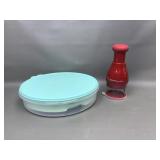 Kitchen Aid Chopper & Tupperware Devil Egg Holder