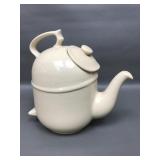 Vintage Ronnefeldt Beige Porcelain Tilted Teapot