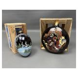 Hand Painted Nativity Scene & Christmas Themed