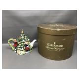 Trimming Tree Teapot Waterford Holiday Heirloom