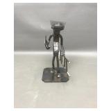 Roland Metal Art Fireman Sculpture