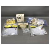 Stanley Brass Coat & Hat Hooks, Corner Braces &