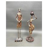Pamper Hamper African Lady Figurine Sculptures
