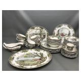 Vintage Friendly Village Johnson Bro's Stoneware