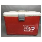 Vintage Coca Cola Metal Picnic Cooler