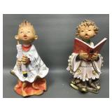 1980's Fontanini Resin Choir Figurines 7in