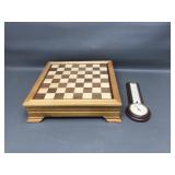 Wooden Deluxe Chess & Backgammon Board & Vtg