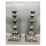 Antique Silver Plated Art Nouveau Candle Stick